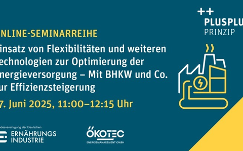 Einsatz von Flexibilitäten zur Optimierung der Energieversorgung / Onlineseminar von BVE und Ökotec - Foto: presseportal.de