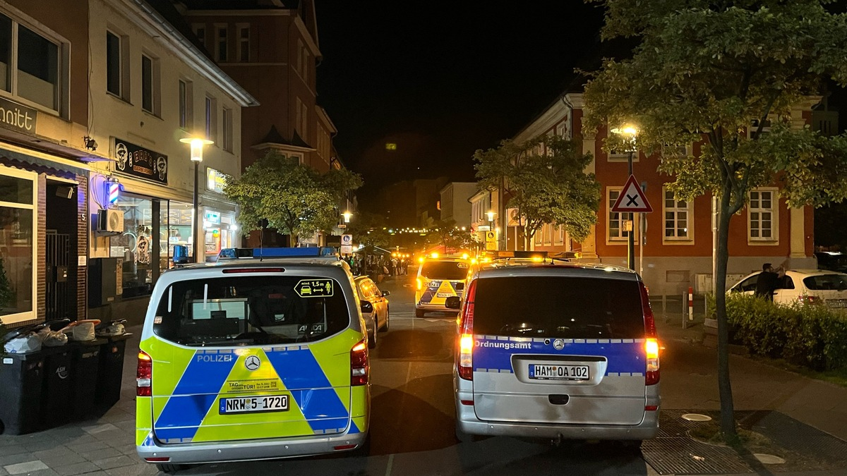 POL-HAM: Verkehrssicherheit, Drogen und Waffenverbotszone: Schwerpunkteinsatz von Stadt und Polizei - Foto: presseportal.de