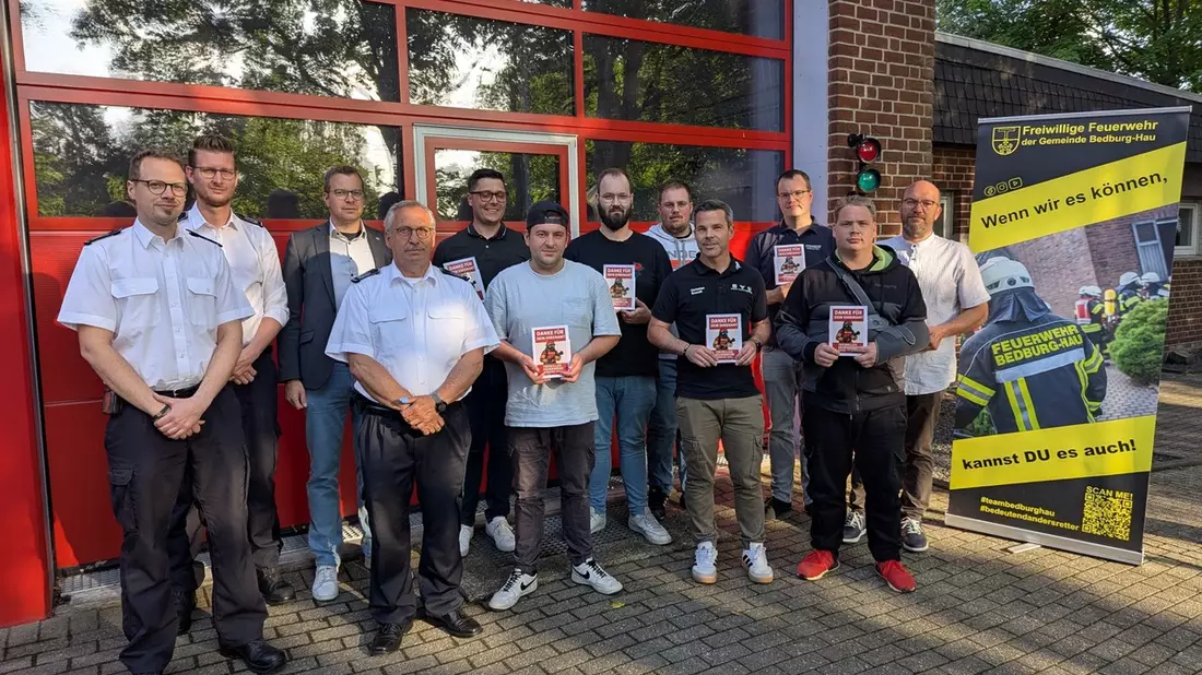 FW-KLE: Freiwillige Feuerwehr Bedburg-Hau begrüßt 14 neue Mitglieder - Werbeaktion zeigt großen Erfolg - Bild: presseportal.de