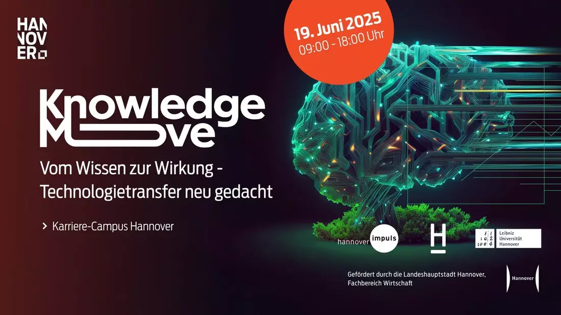 Premiere in Hannover / Neue Konferenz KnowledgeMove bringt Forschung in die Anwendung. Technologietransfer neu gedacht - am 19. Juni 2025 im Karriere-Campus Hannover - Bild: presseportal.de