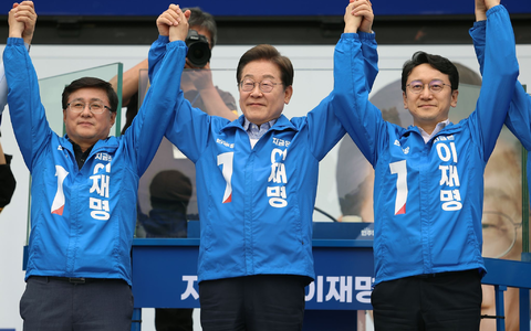 Liegt bei der vorgezogenen Präsidentschaftswahl in Südkorea vorn: Der linke Oppositionsführer Lee Jae Myung. - Foto: Yonhap/YNA/dpa Liegt bei der vorgezogenen Präsidentschaftswahl in Südkorea vorn: Der linke Oppositionsführer Lee Jae Myung. - Foto: Yonhap/YNA/dpa