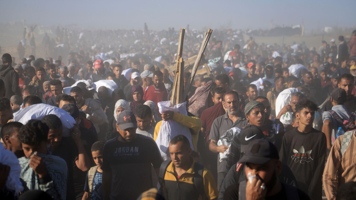 Die Verteilungszentren in Gaza sollen heute wieder öffnen.  - Foto: Mariam Dagga/AP/dpa
