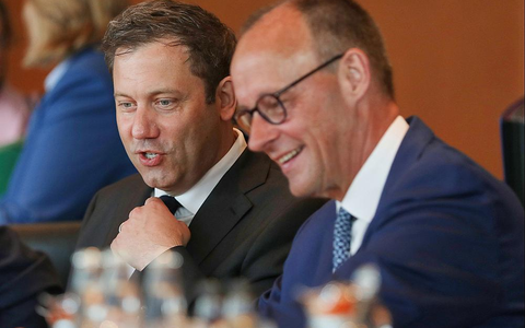 Lars Klingbeil und Friedrich Merz am 04.06.2025 - Foto: über dts Nachrichtenagentur
