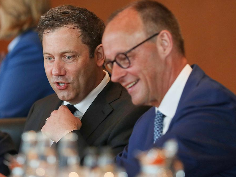 Lars Klingbeil und Friedrich Merz am 04.06.2025 - Foto: über dts Nachrichtenagentur