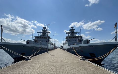 Die Korvetten «Magdeburg» und «Braunschweig» sind bereit für das Baltops-Manöver.  - Foto: Stefan Sauer/dpa