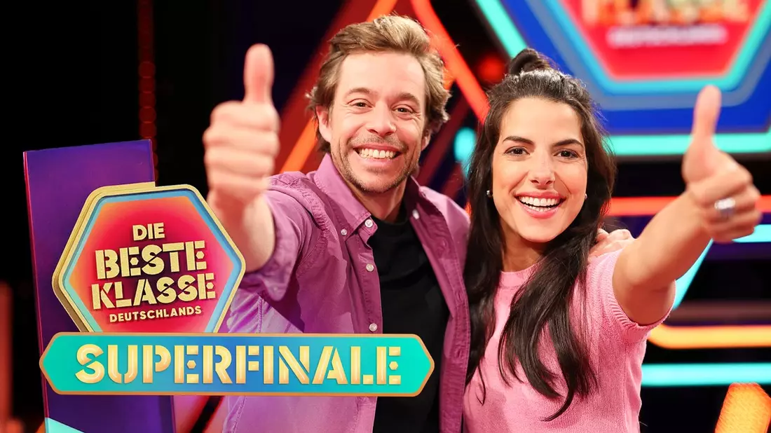 Die beste Klasse Deutschlands: Welche Schulklasse gewinnt das Superfinale der Frühjahrsstaffel 2025? / Fabian Baggeler, Maria Ziffy und LINA als Gäste in der Finalshow am 7. Juni 2025 im Ersten - Bild: presseportal.de