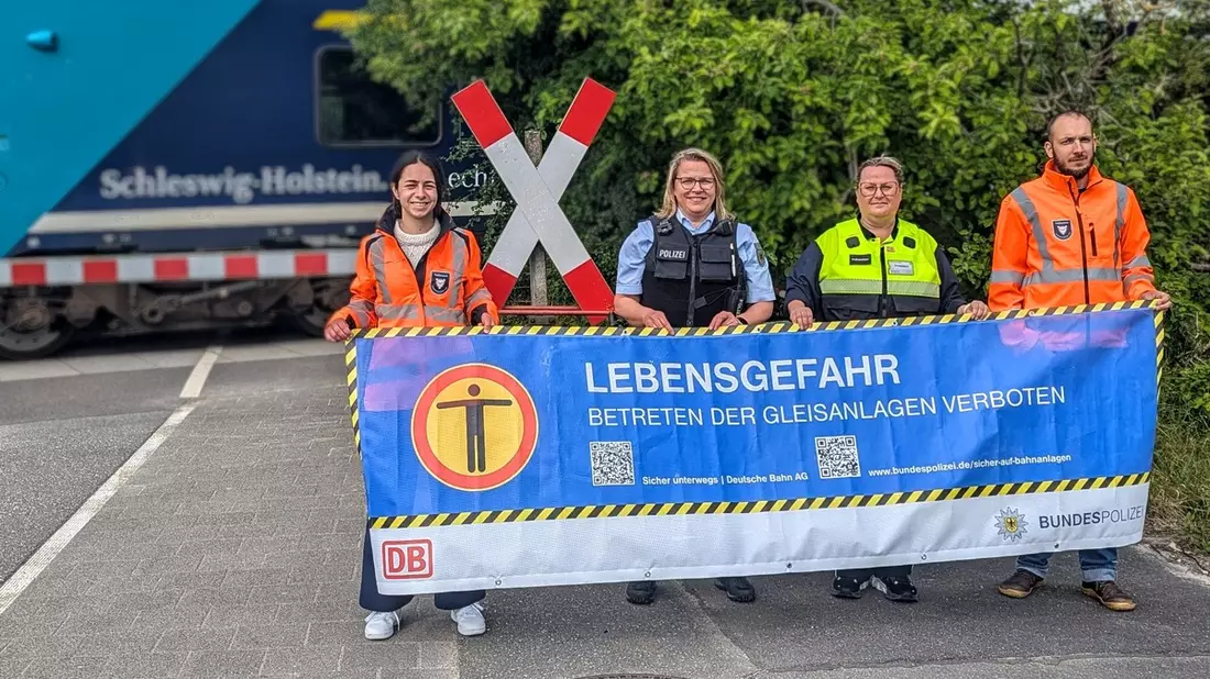 BPOL-KI: Gleisanlagen sind lebensgefährlich - Bild: presseportal.de