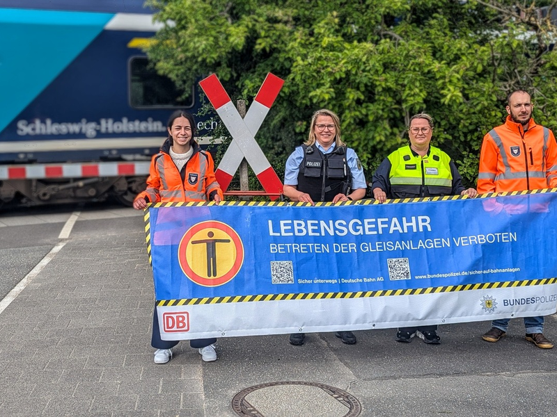 BPOL-KI: Gleisanlagen sind lebensgefährlich - Foto: presseportal.de