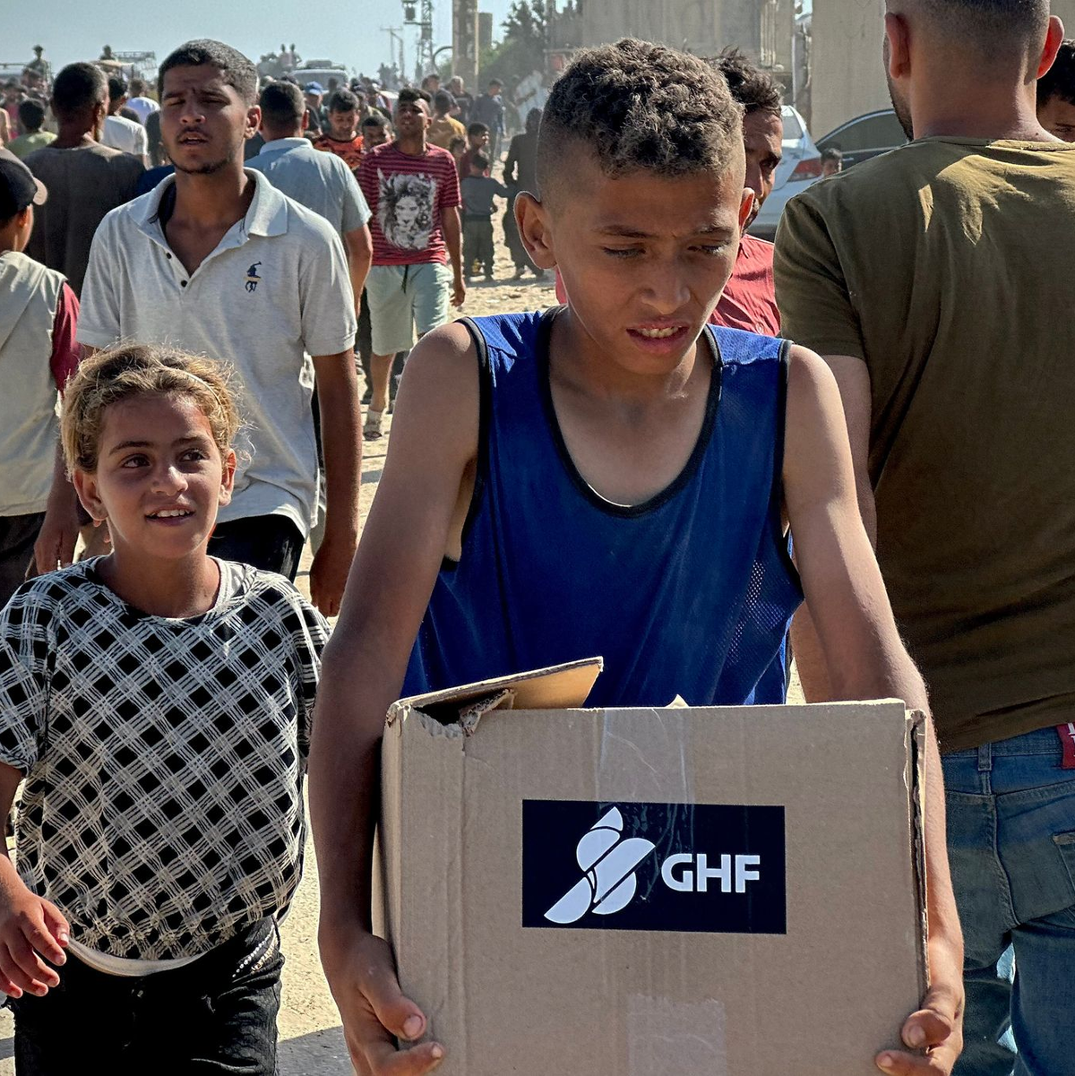 Die von Israel und den USA geförderte Stiftung GHF umgeht die Vereinten Nationen bei der Verteilung von humanitärer Hilfe.  - Foto: Moaz Abu Taha/APA Images via ZUMA Press Wire/dpa
