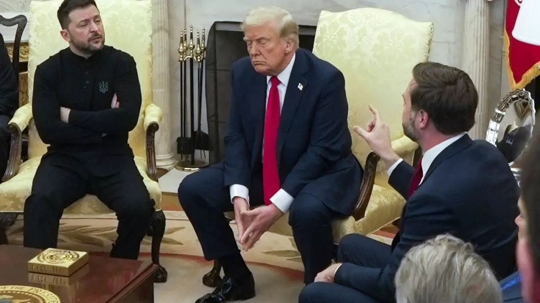 In den vergangenen Monaten setzte Trump mehreren Gästen im Oval Office heftig zu - allen voran dem ukrainischen Präsidenten Wolodymyr Selenskyj. (Archivbild) - Bild: Mystyslav Chernov/AP/dpa