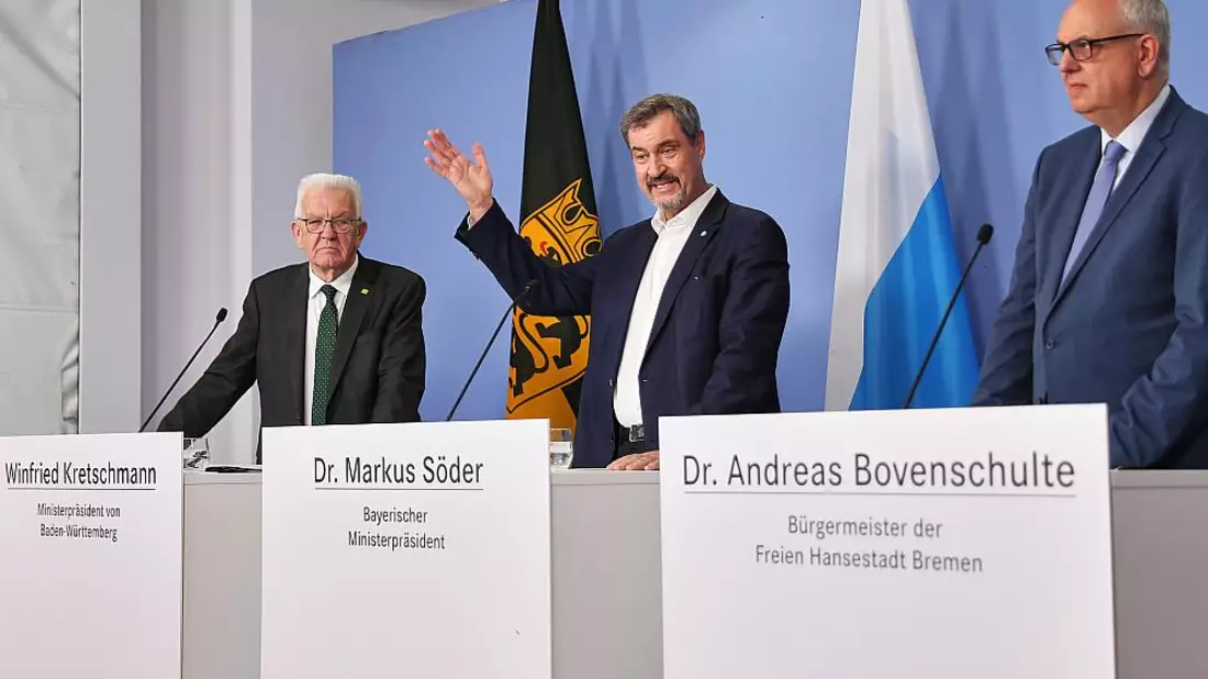 Pressekonferenz: Vorstellung 3-Länder-Papier ESA Ministerratskonferenz am 05.06.2025 - Bild: über dts Nachrichtenagentur