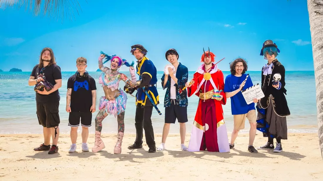 Aaron Sammy Sarah Sebastian Hai Sasha Darius Jannick Beauty and the Nerd - Bild: Joyn/Benjamin Kis, presseportal.de