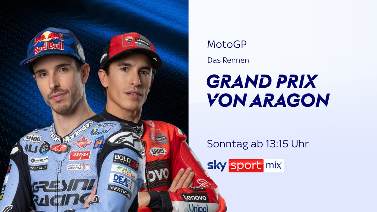 Marc Márquez auf Titelkurs: der MotoGP Grand Prix von Aragonien am Wochenende live bei Sky Sport - Foto: presseportal.de