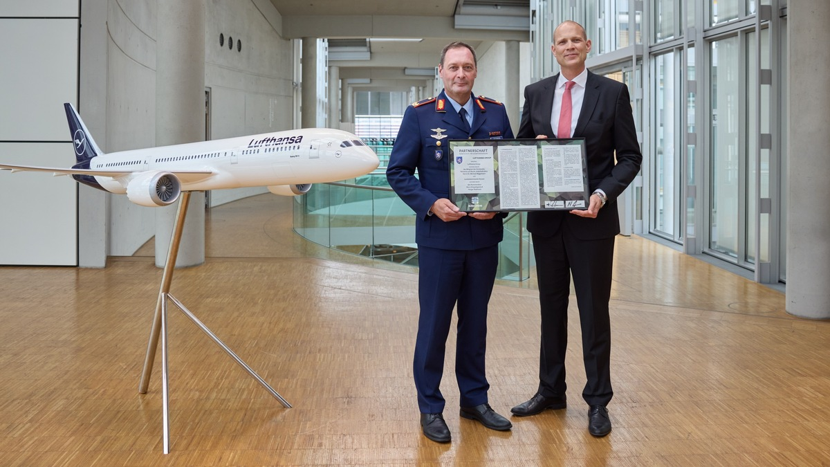 Das Landeskommando der Bundeswehr in Hessen und die Lufthansa Group vereinbaren Partnerschaft für Heimatschutz und Gesamtverteidigung - Foto: presseportal.de