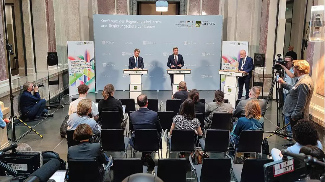 Michael Kretschmer und Olaf Lies am 05.06.2025 - Bild: über dts Nachrichtenagentur