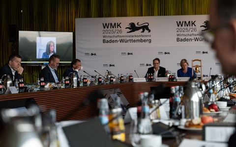 Wirtschaftsministerkonferenz in Stuttgart. (Foto aktuell). - Foto: Markus Lenhardt/dpa