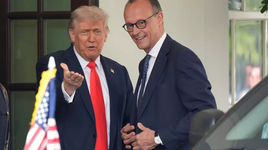 Für Merz ist der erste Besuch im Weißen Haus als Bundeskanzler. - Bild: Alex Brandon/AP/dpa