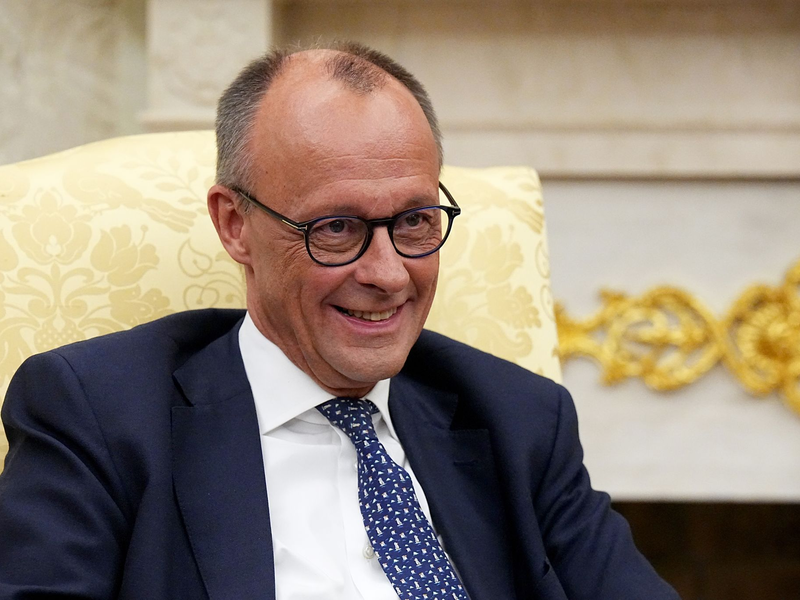 Der Umgang mit der AfD war laut Bundeskanzler Merz kein Thema zwischen ihm und US-Präsident Trump.  - Foto: Michael Kappeler/dpa