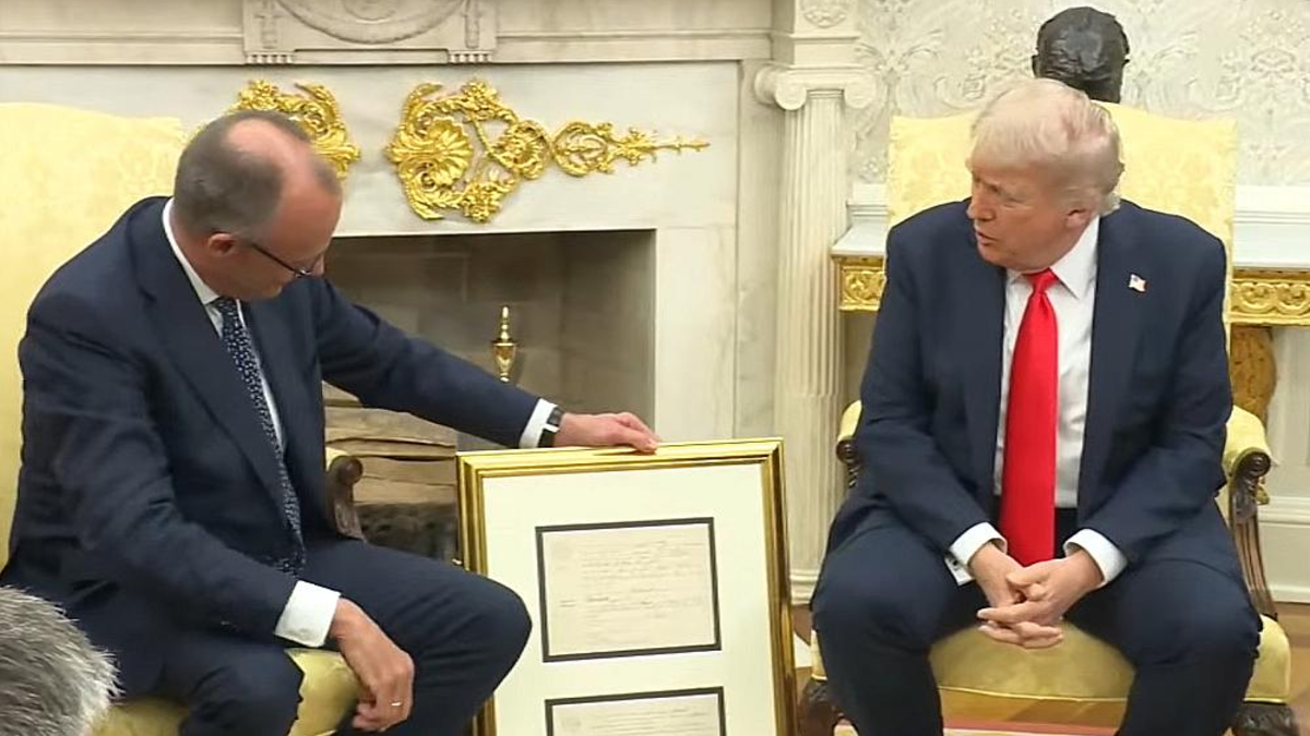 Friedrich Merz und Donald Trump am 05.06.2025 - Foto: über dts Nachrichtenagentur