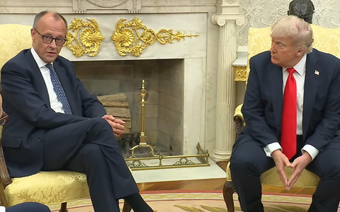 Friedrich Merz und Donald Trump am 05.06.2025 - Foto: über dts Nachrichtenagentur