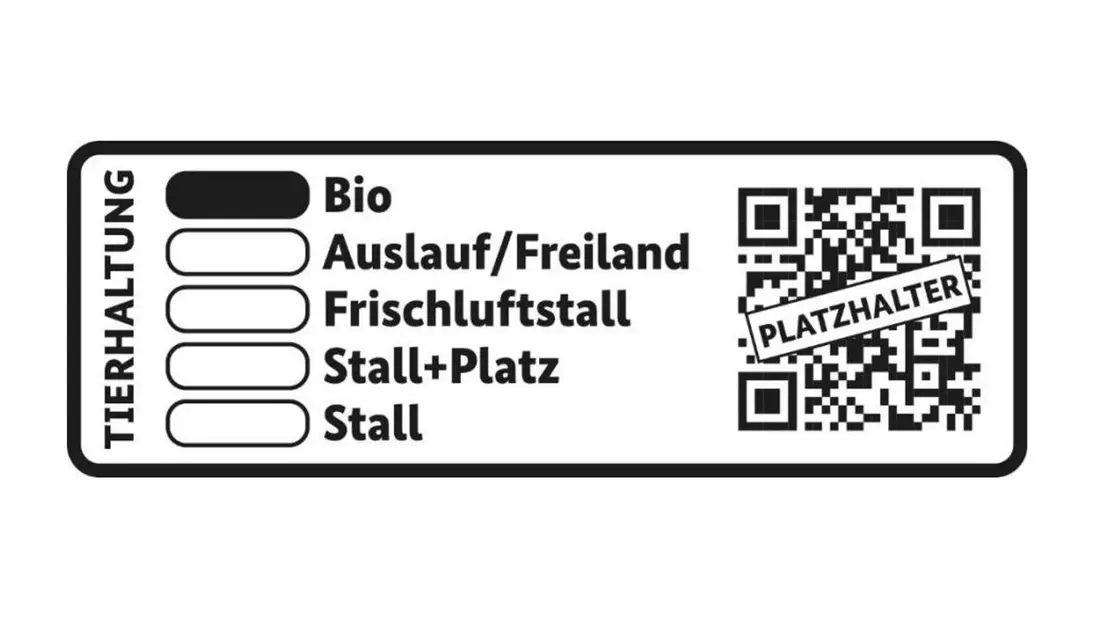 Das staatliche Tierhaltungslogo soll nun erst 2027 kommen. (Archivbild) - Bild: -/Bundesministerium für Ernährung und Landwirtschaft (BMEL)/dpa