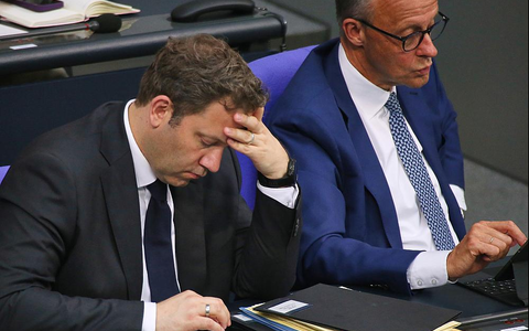 Lars Klingbeil und Friedrich Merz am 04.06.2025 - Foto: über dts Nachrichtenagentur