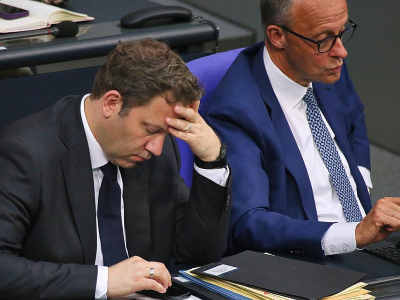 Lars Klingbeil und Friedrich Merz am 04.06.2025 - Foto: über dts Nachrichtenagentur