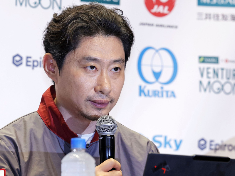 Der japanische ispace-Chef Hakamada musste erneut ein Scheitern verkünden.   - Foto: -/Kyodo News/dpa