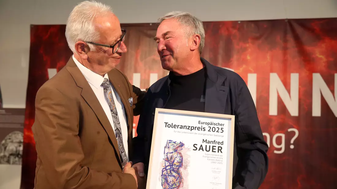 Toleranzpreisträger Manfred Sauer - Bild: Denk.Raum.Fresach über pressetext.de