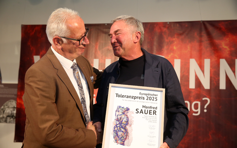 Toleranzpreisträger Manfred Sauer - Foto: Denk.Raum.Fresach über pressetext.de