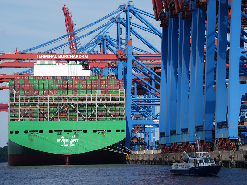 Weniger Ausfuhren «Made in Germany» im April (Archivbild) - Foto: Marcus Brandt/dpa