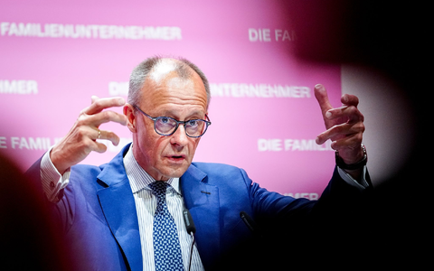 Merz sprach auf einer Tagung von Familienunternehmern. - Foto: Kay Nietfeld/dpa