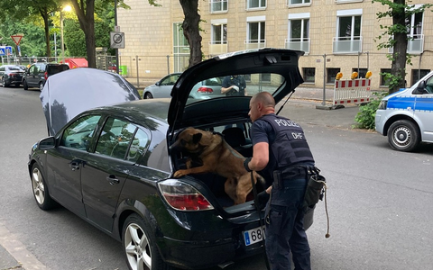 POL-K: 250606-3-K Drogenhändler am Ebertplatz gestellt - Drogenspürhund durchsucht mutmaßliches Dealer-Depot-Fahrzeug - Foto: presseportal.de POL-K: 250606-3-K Drogenhändler am Ebertplatz gestellt - Drogenspürhund durchsucht mutmaßliches Dealer-Depot-Fahrzeug - Foto: presseportal.de