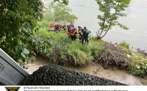 FW-M: Frau aus Isar gerettet (AU) - Foto: presseportal.de