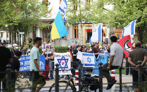 Pro-israelischer Gegenprotest zu Pro-Palästina-Demo (Archiv) - Foto: über dts Nachrichtenagentur