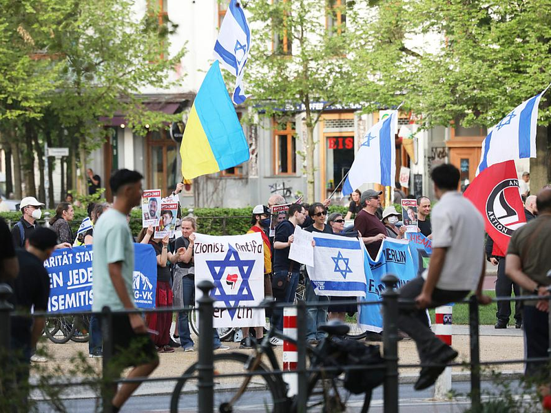 Pro-israelischer Gegenprotest zu Pro-Palästina-Demo (Archiv) - Foto: über dts Nachrichtenagentur