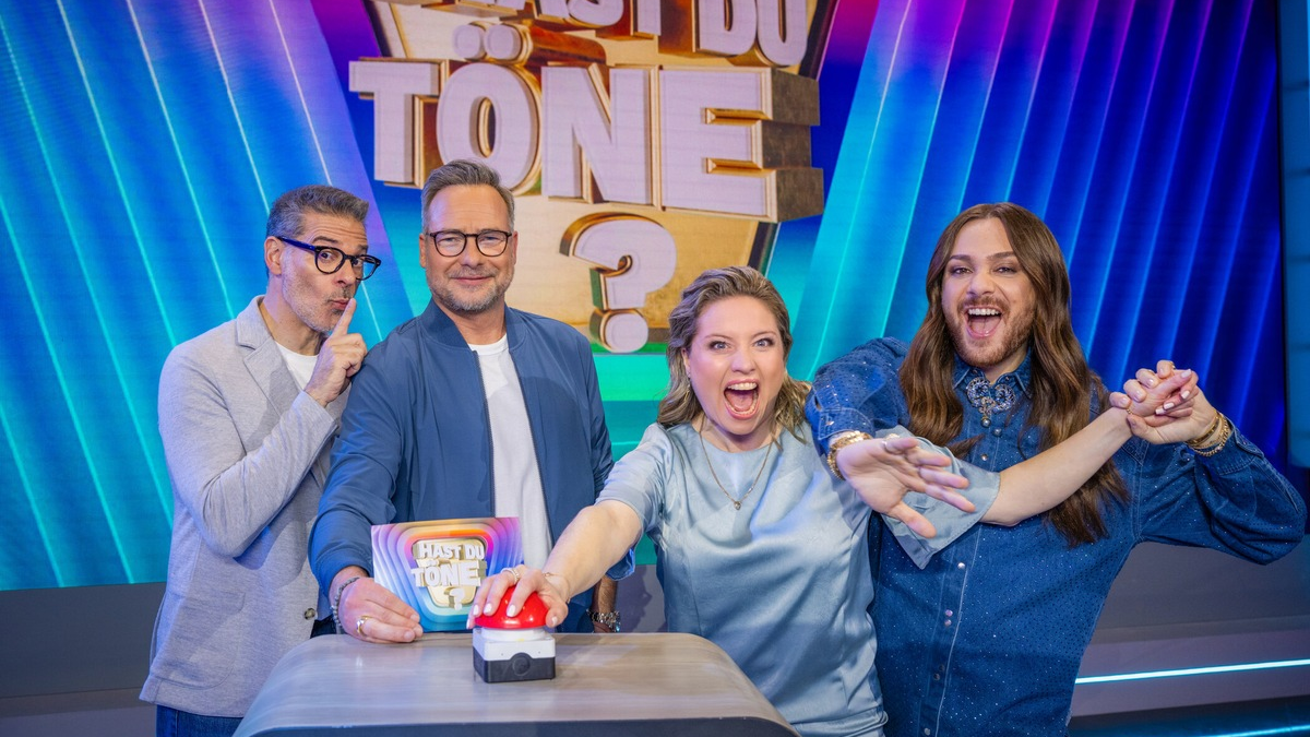 Rick Kavanian Matthias Opdenhövel Caroline Frier Riccardo Simonetti Hast du Töne - Foto: Joyn/Willi Weber, presseportal.de