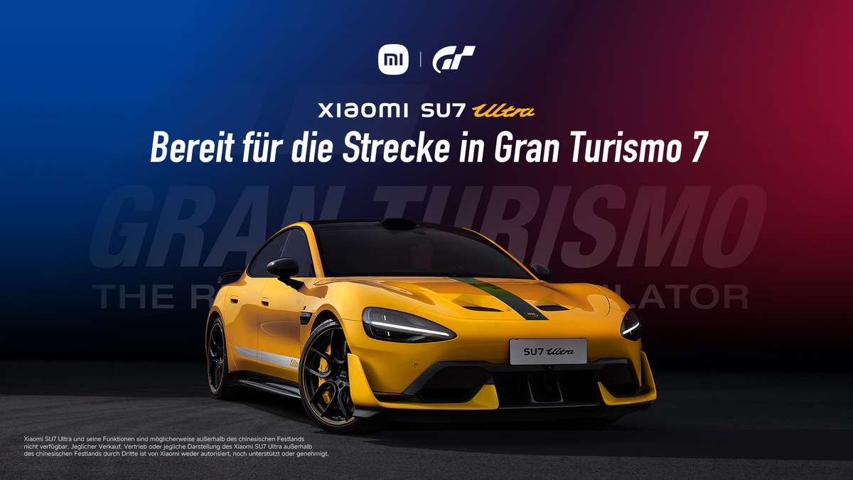 Xiaomi und Gran Turismo verkünden Partnerschaft: Xiaomi SU7 Ultra offiziell in Gran Turismo 7 - Foto: presseportal.de