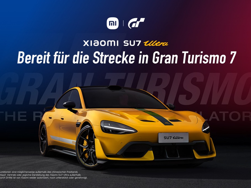 Xiaomi und Gran Turismo verkünden Partnerschaft: Xiaomi SU7 Ultra offiziell in Gran Turismo 7 - Foto: presseportal.de
