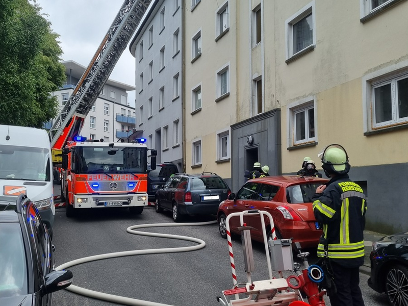 FW-RS: Zimmerbrand in der Remscheider Innenstadt - Foto: presseportal.de