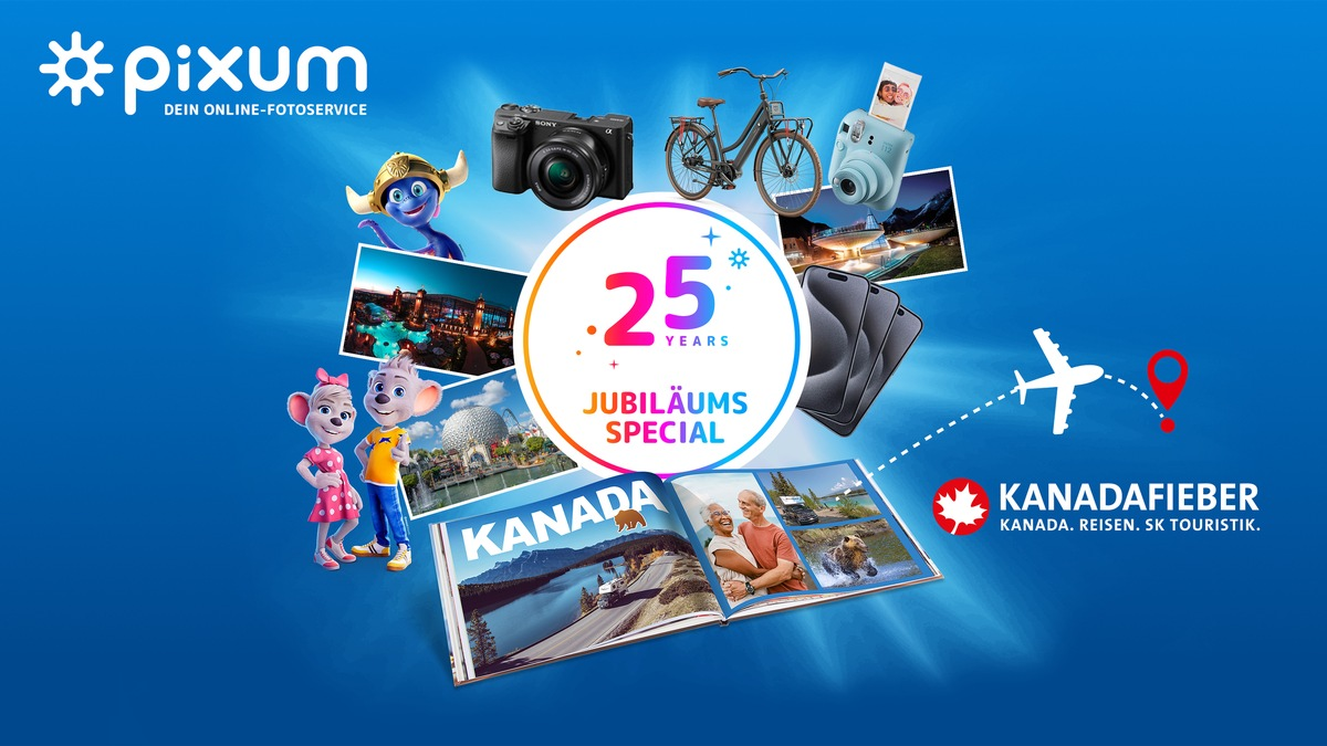 25 Jahre Pixum: Großes Gewinnspiel mit Preisen im Wert von 100.000 Euro startet - Foto: presseportal.de