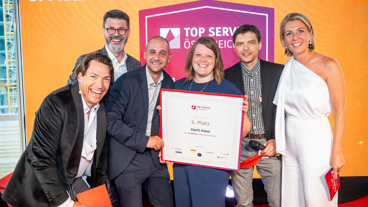 HARTL HAUS: 3. beim TSÖ-2025-Ranking - Foto: C.Husar/TSÖ (Abdruck honorarfrei) über pressetext.de