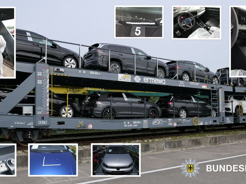 Bundespolizeidirektion München: Zeugenaufruf: 70.000 EUR Schaden an abgestelltem Autozug - Foto: presseportal.de