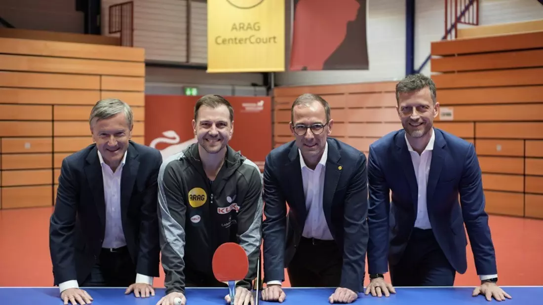 ARAG bleibt Hauptsponsor von Borussia Düsseldorf / Düsseldorfer Versicherungskonzern verlängert auch Partnerschaft mit Timo Boll - Bild: presseportal.de