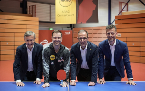 ARAG bleibt Hauptsponsor von Borussia Düsseldorf / Düsseldorfer Versicherungskonzern verlängert auch Partnerschaft mit Timo Boll - Foto: presseportal.de