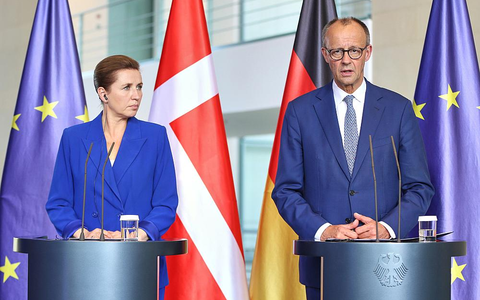 Mette Frederiksen und Friedrich Merz am 11.06.2025 - Foto: über dts Nachrichtenagentur