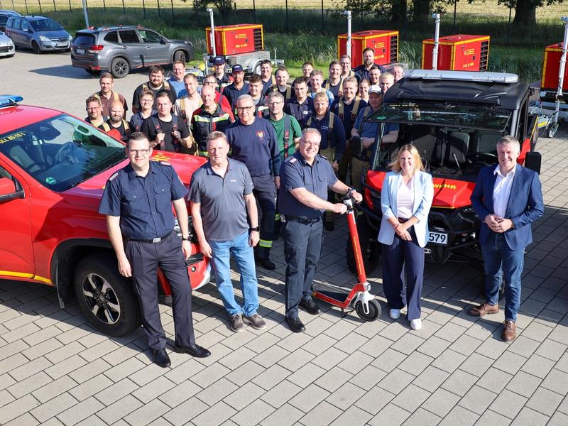 FW-OLL: Fachzug Vegetationsbrandbekämpfung erfolgreich alarmiert und erprobt - Foto: presseportal.de