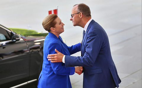 Mette Frederiksen und Friedrich Merz am 11.06.2025 - Foto: über dts Nachrichtenagentur