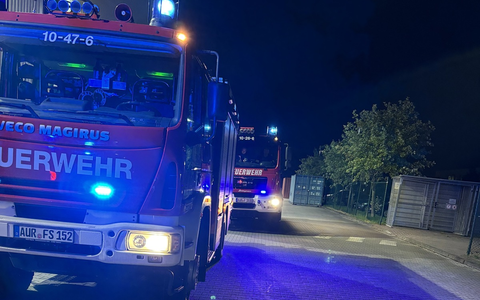 FW-AUR: Simultane Feueralarme zu später Stunde - Foto: presseportal.de