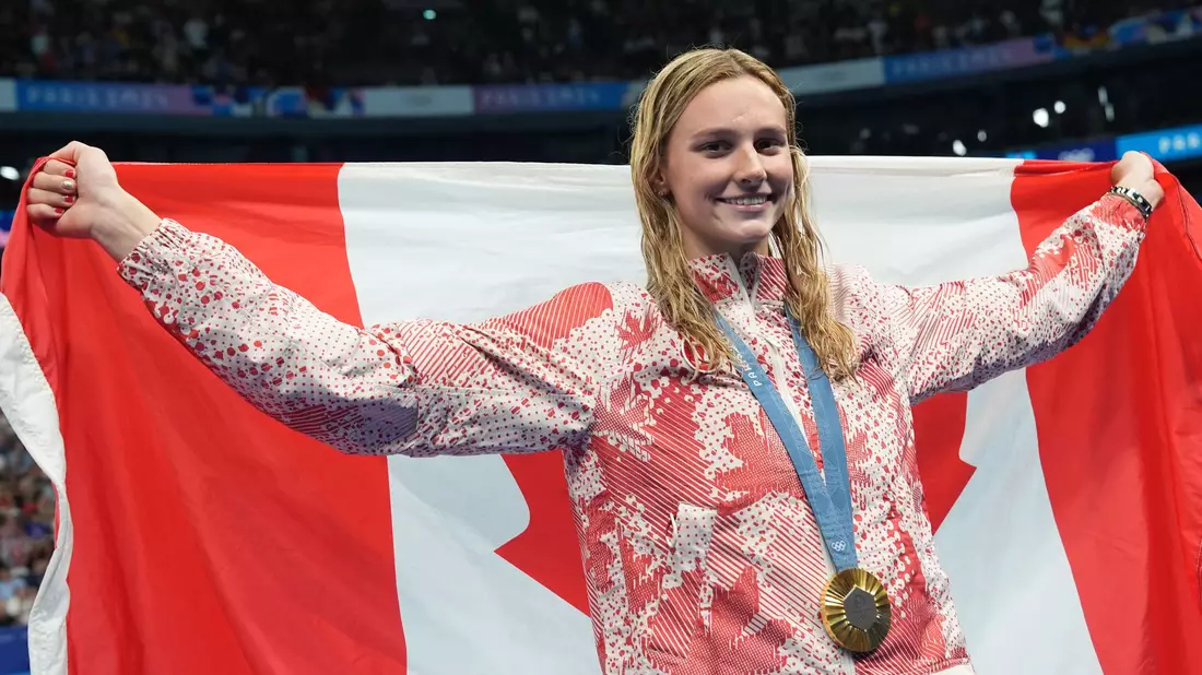 Summer McIntosh ist Olympiasiegerin und Weltrekordhalterin. - Bild: Marcus Brandt/dpa